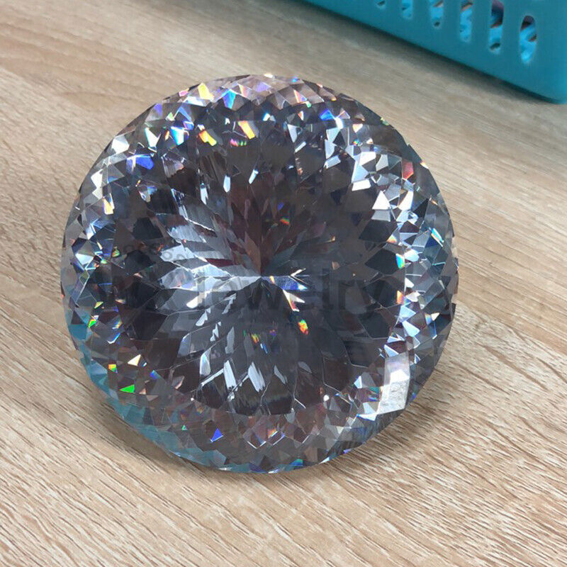 Top Quality 15mm-100mm Round White 5A Loose Cubic Zirconia Large Size Gemstone