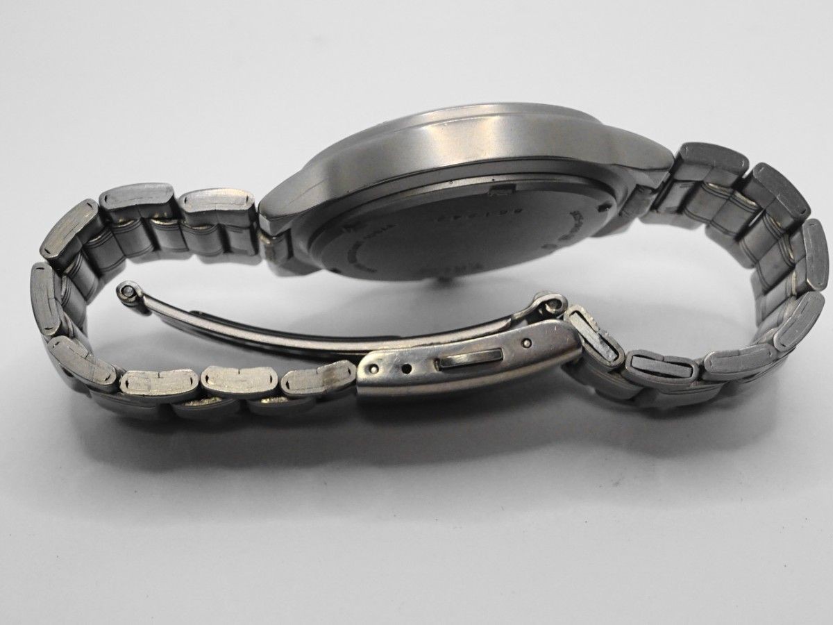 Rare Working SEIKO Titanium 5K25 0A20 Solar Wristwatch Y349 Seiko Backlight Tita