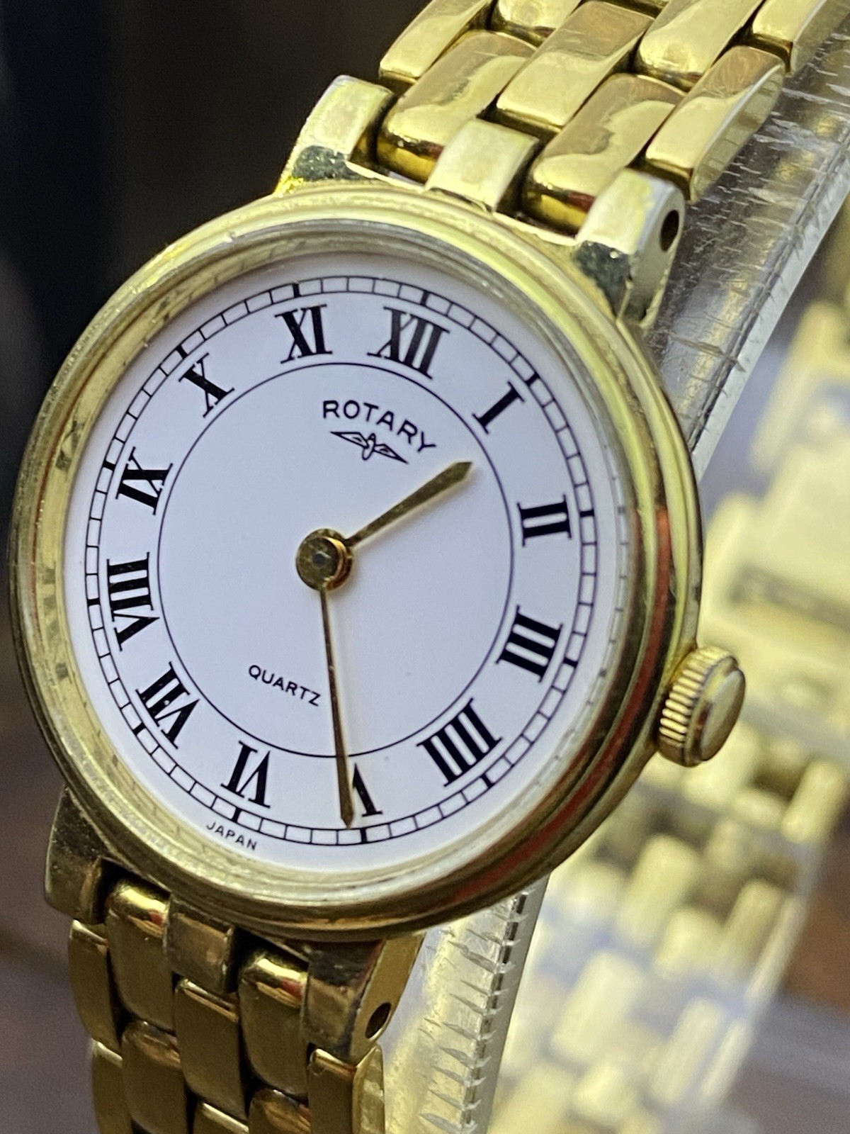 RARE UNIQUE Women’s SWISS Vintage 90’s Quartz Watch ROTARY #8956