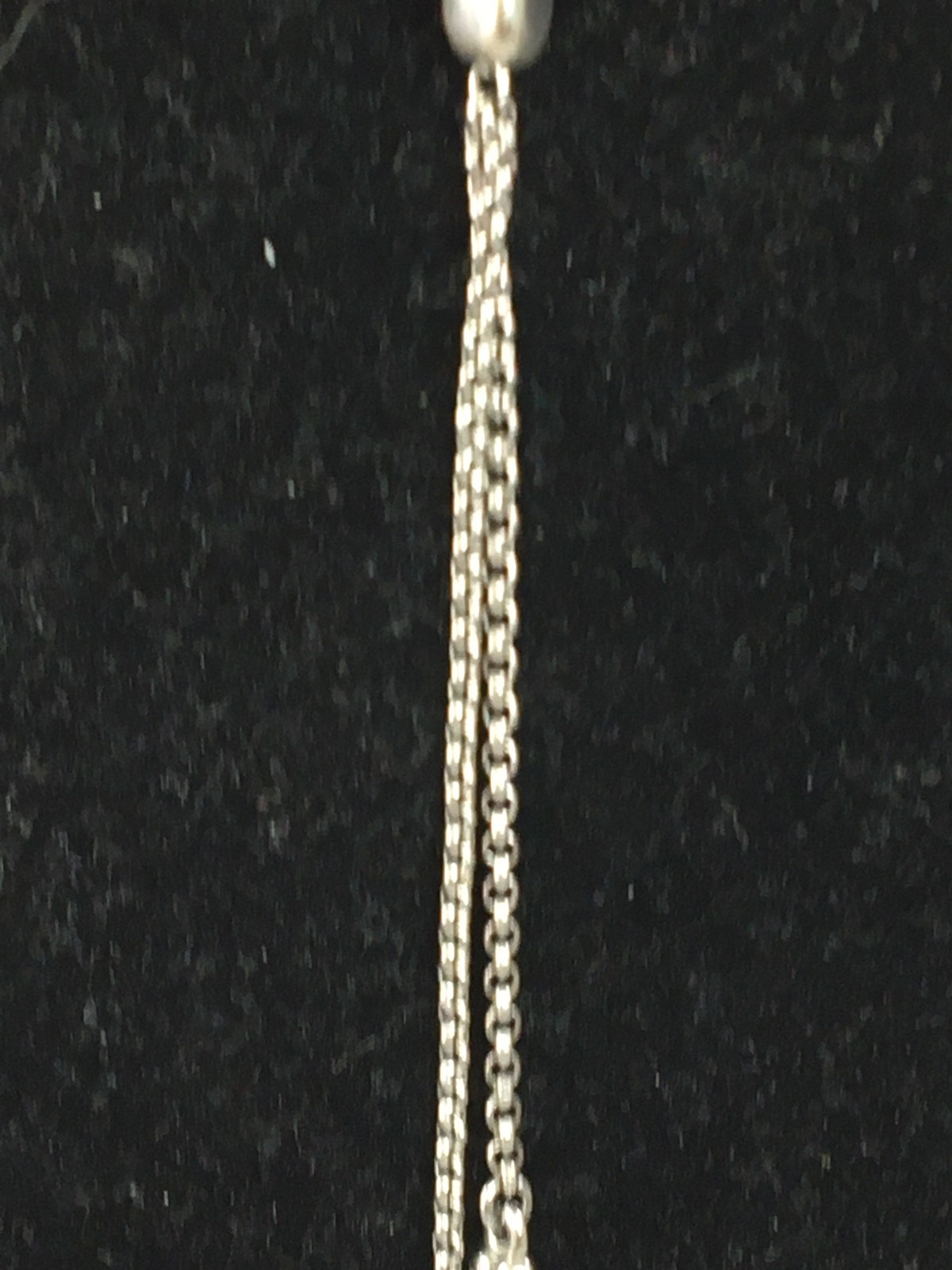 Fossil Necklace Women’s Stainless Steel Assorted Beads Dangle Necklace (H12)