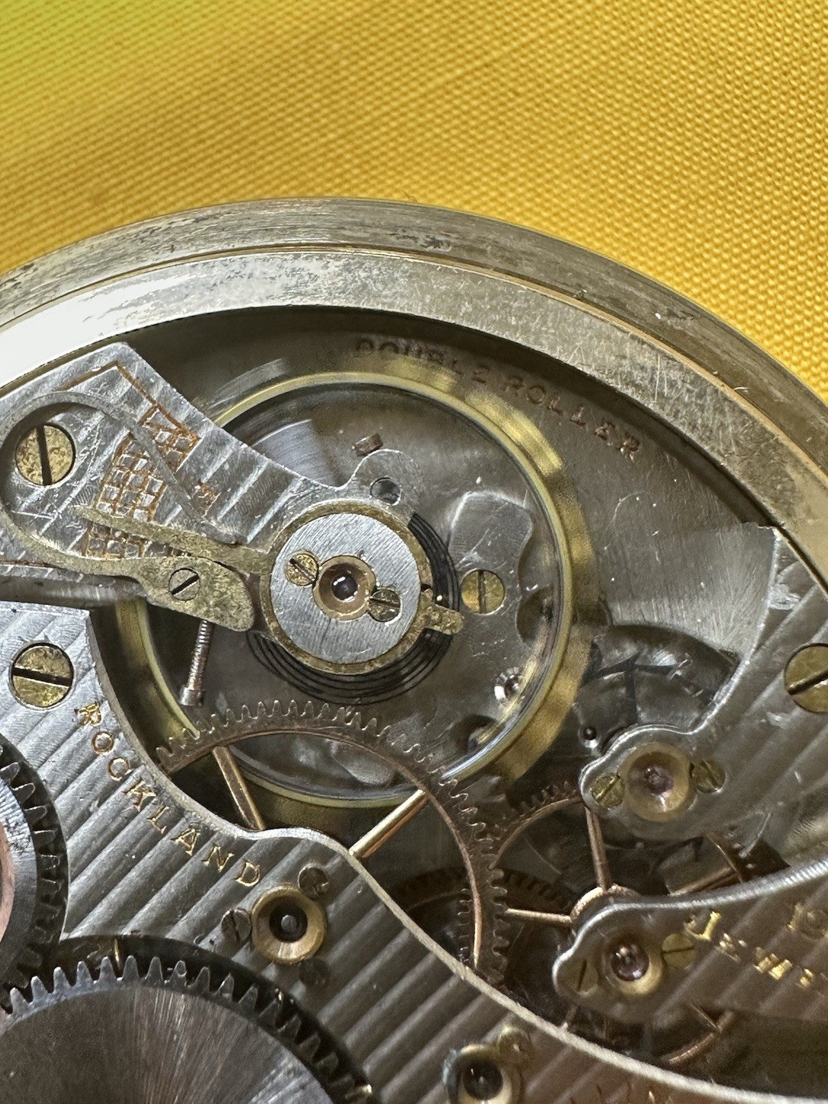Illinois Grade 706 Model 9 16s 19j Double Roller 1921 Picket Watch RUNS