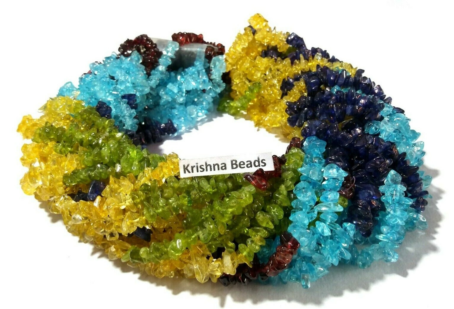 Multi Stone Chips Smooth 4-6mm Nugget Gemstone Beads 34″Inch 1 Strand