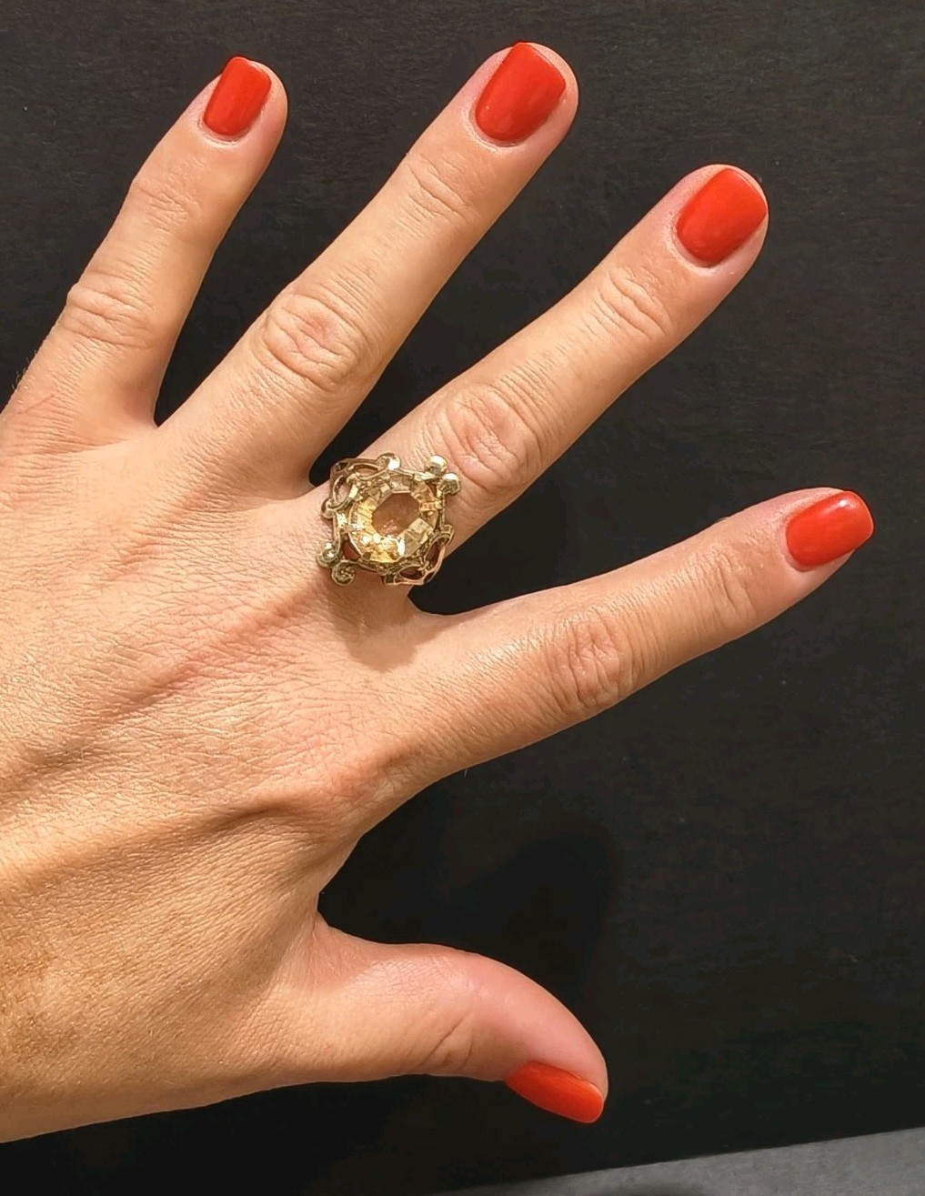 Vintage Silver 875 Ring Soviet Women’s Jewelry