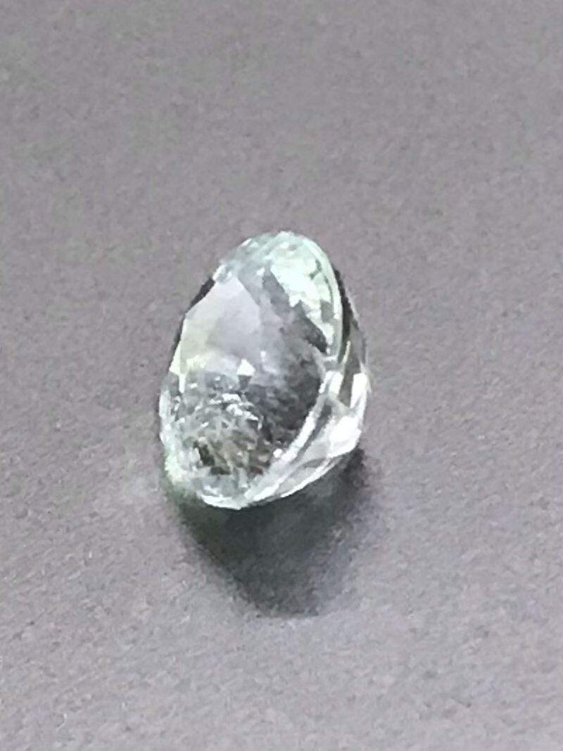 0.74 Ct 6.16×5.14×3.66mm Copper Bi-Color Paraiba Tourmaline Certified