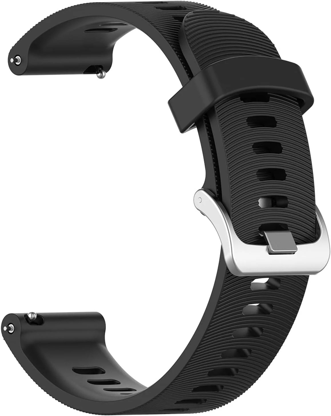 Compatible with Garmin Forerunner 245/645/55 Watch Band, 20mm Soft Silicone for