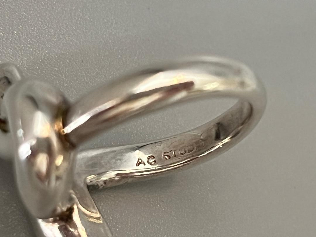 Angela Cummings AC STUDIO Sterling Silver 925 Modernist Knot Twist Ring Size 6