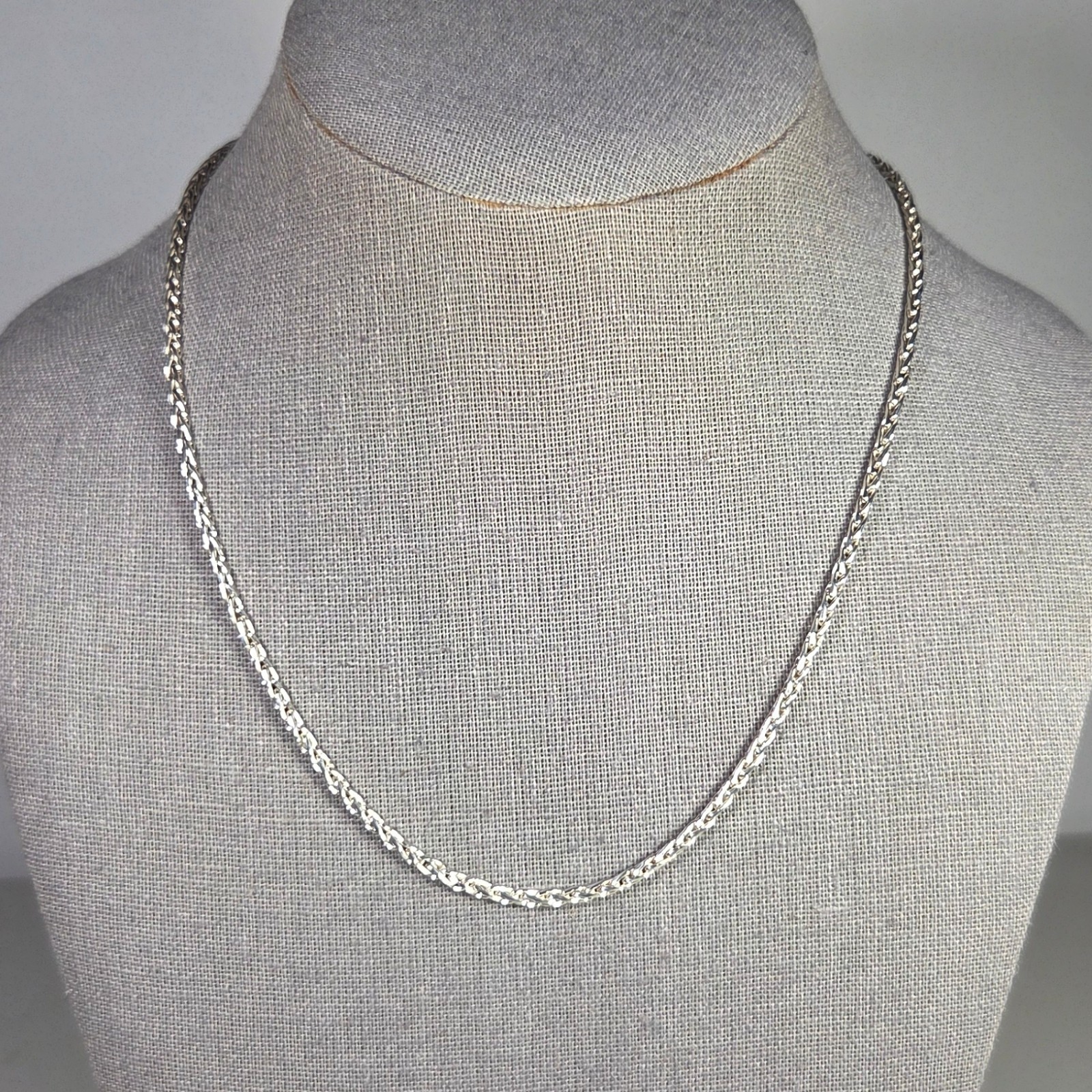 BA Suarti Bali Design 18″ Wheat Spiga Chain Necklace 2.5mm Sterling Silver 15.7g
