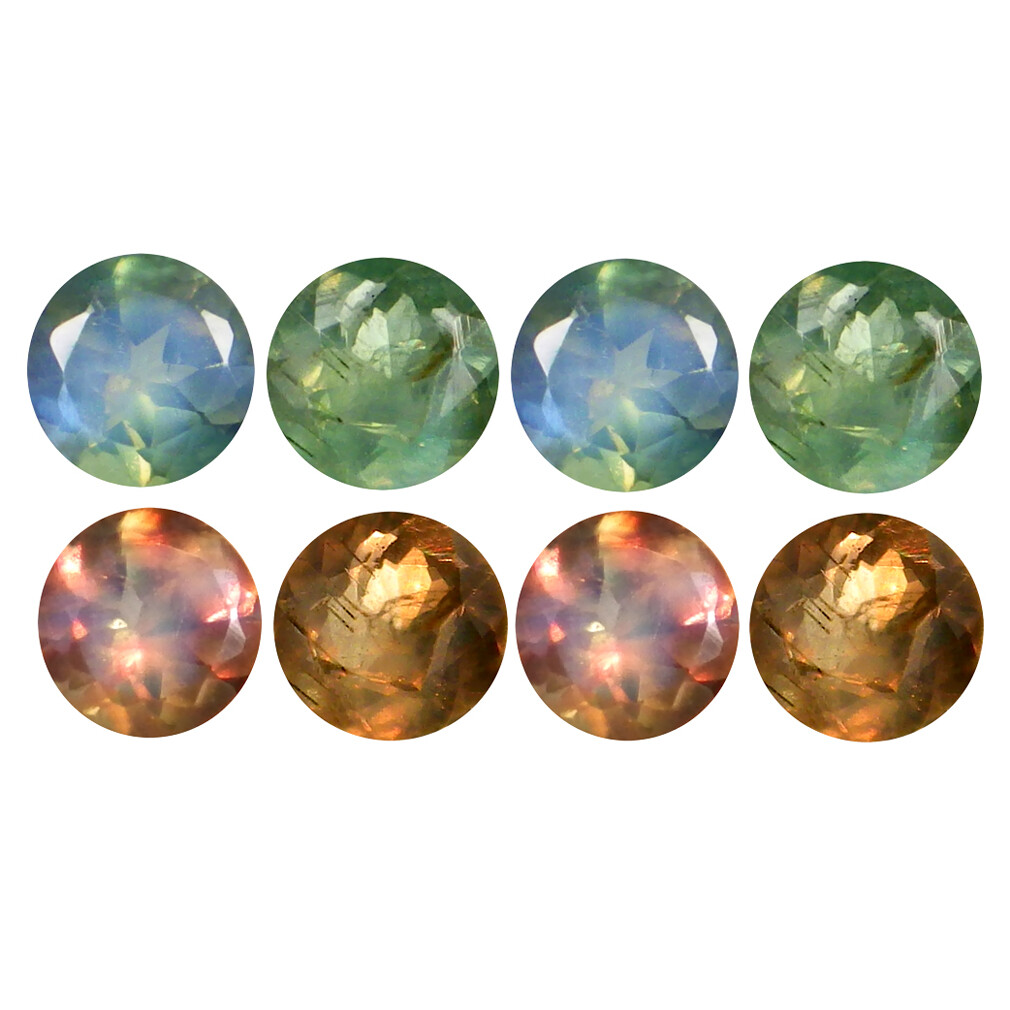 0.36 ct (4 pcs Lot) Valuable CALIBRATED SIZE(3 x 3 mm) Round Shape Alexandrite