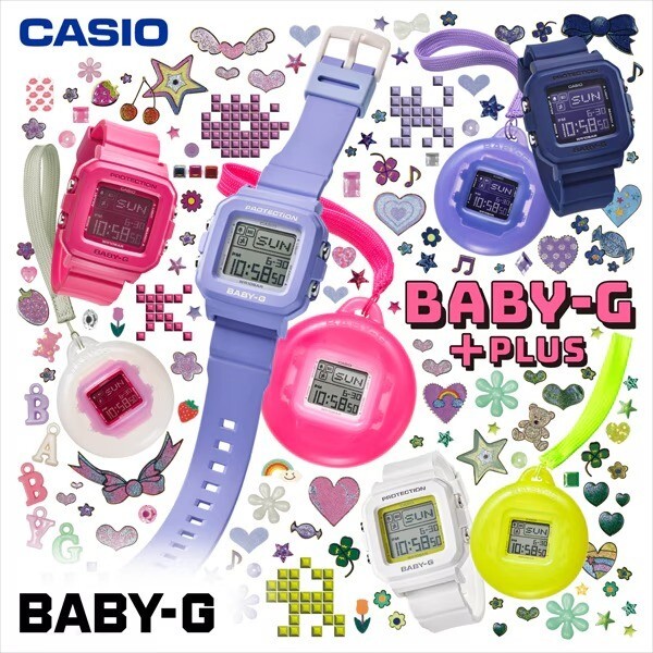 Casio Baby-G BGD-10K-2JR Digital Watch Solar Powered Step Tracker Shock Resist