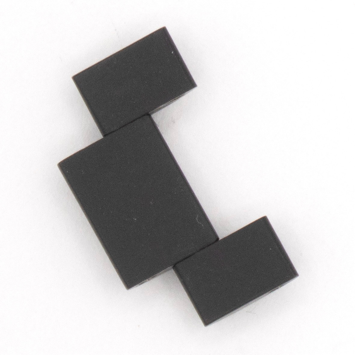 TAG Heuer 1000 Mens 15.9 mm 3 Link Black PVD Bracelet Link