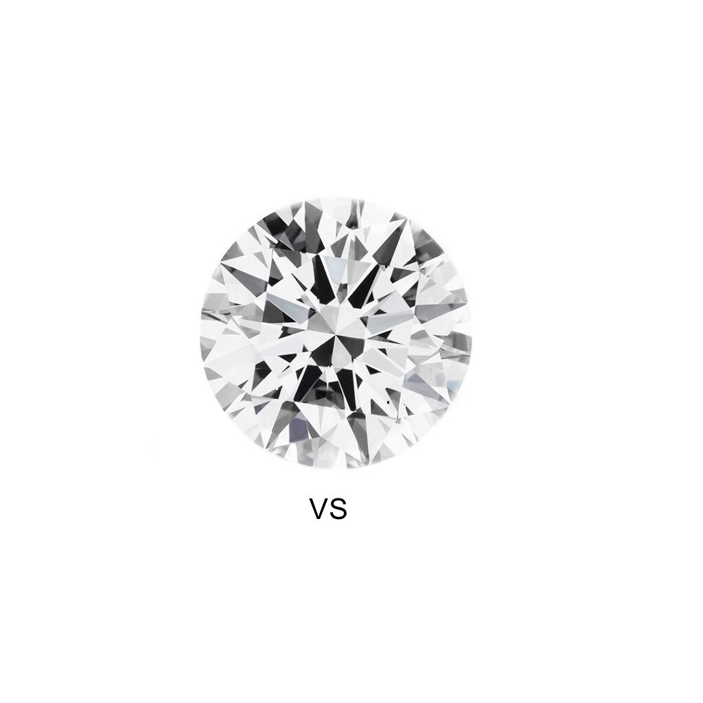 2 pc Natural Diamond 2.5mm Round Brilliant Full Cut GH Color VS SI1 SI I Clarity