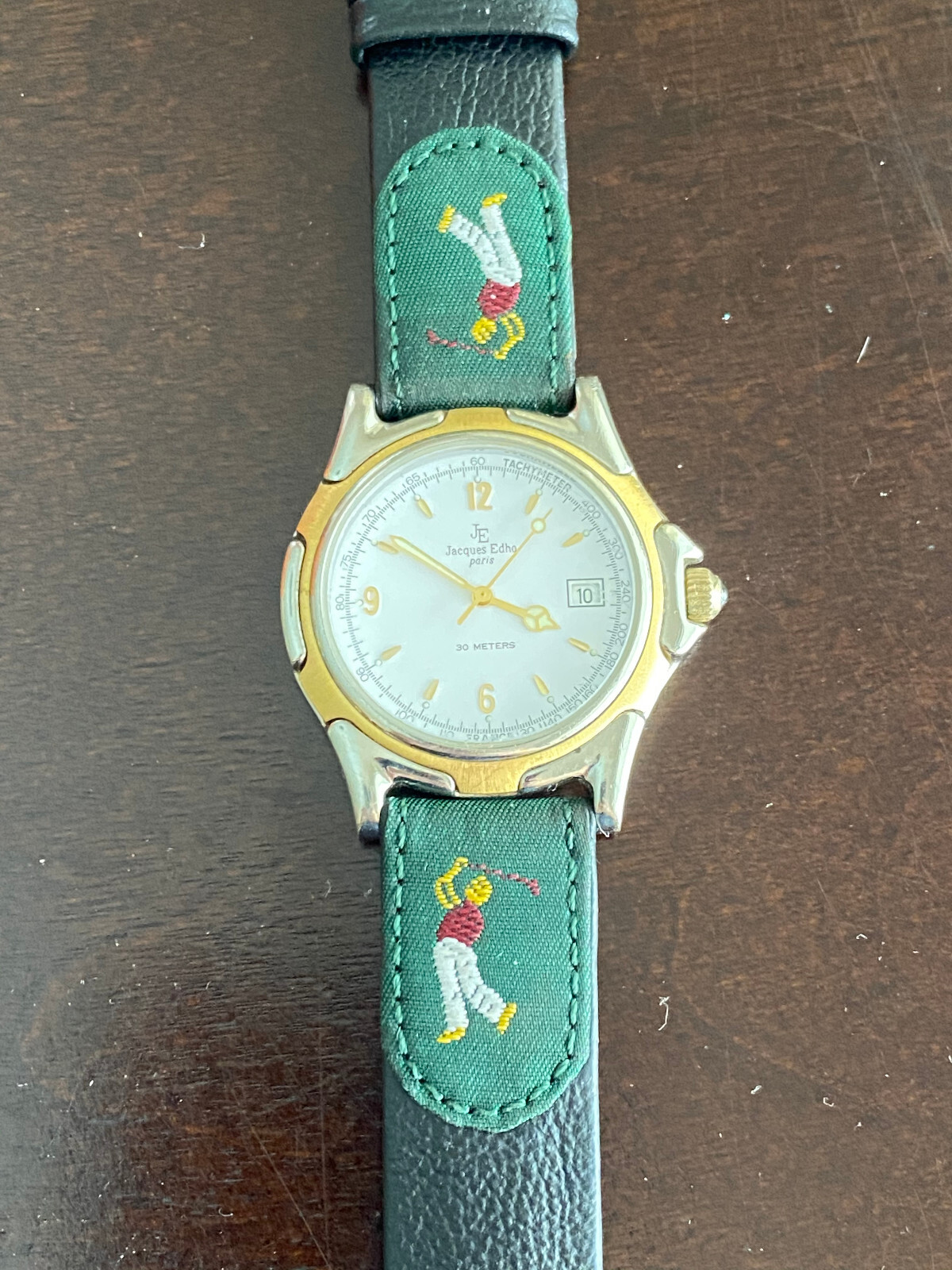 MENS JACQUES EDHO WRIST WATCH, REFERENCE # JE790, QUARTZ, KEEPING TIME