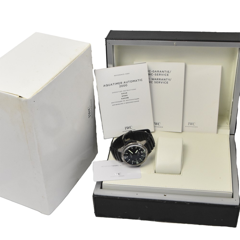 with paper IWC SCHAFFHAUSEN Aqua timer 2000 IW358002 Automatic Men’s D#147053