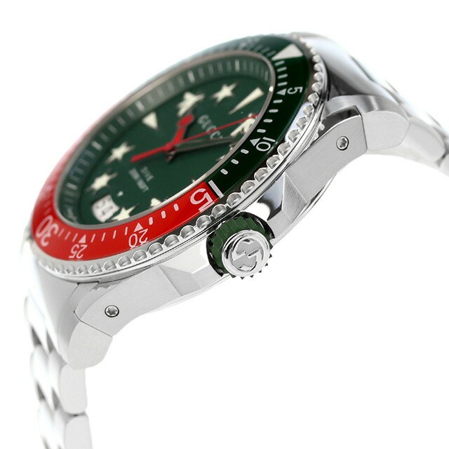 GUCCI Dive YA136222 Green Quartz Stainless 200M Men’s Watch New in Box