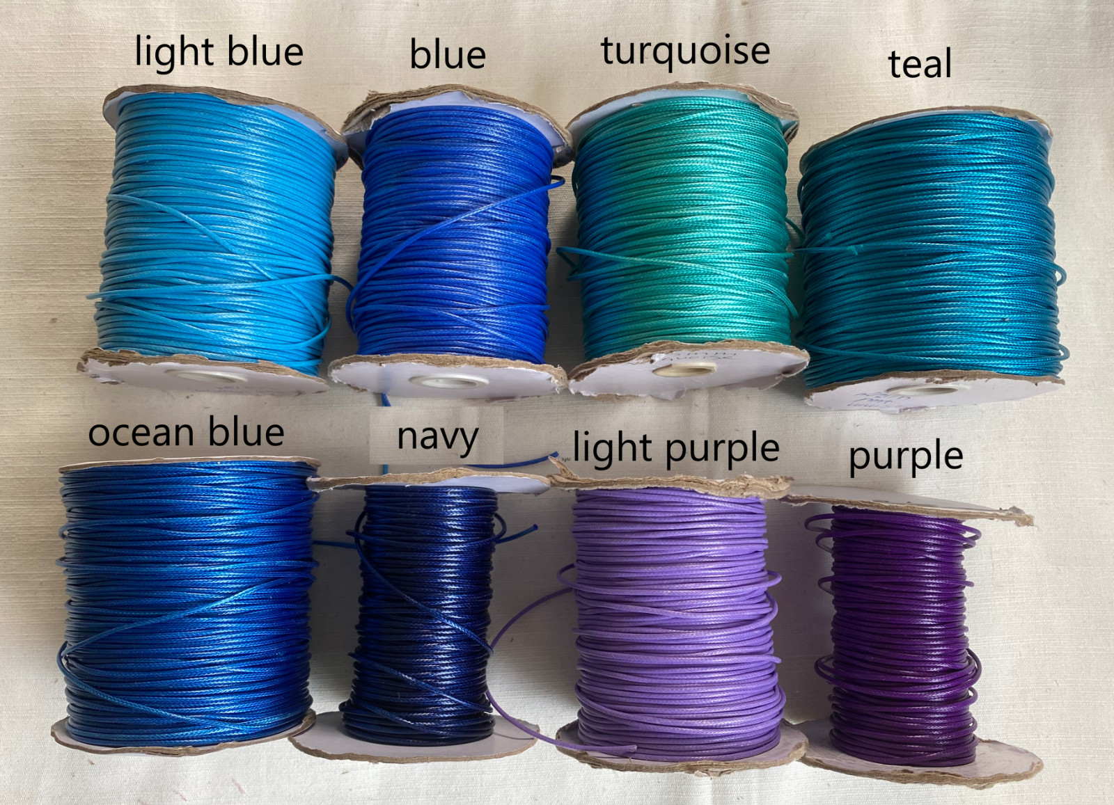 Pick Color & Size 1.5mm Water Resistant Polyester Cord Necklace Unisex Adjustabl