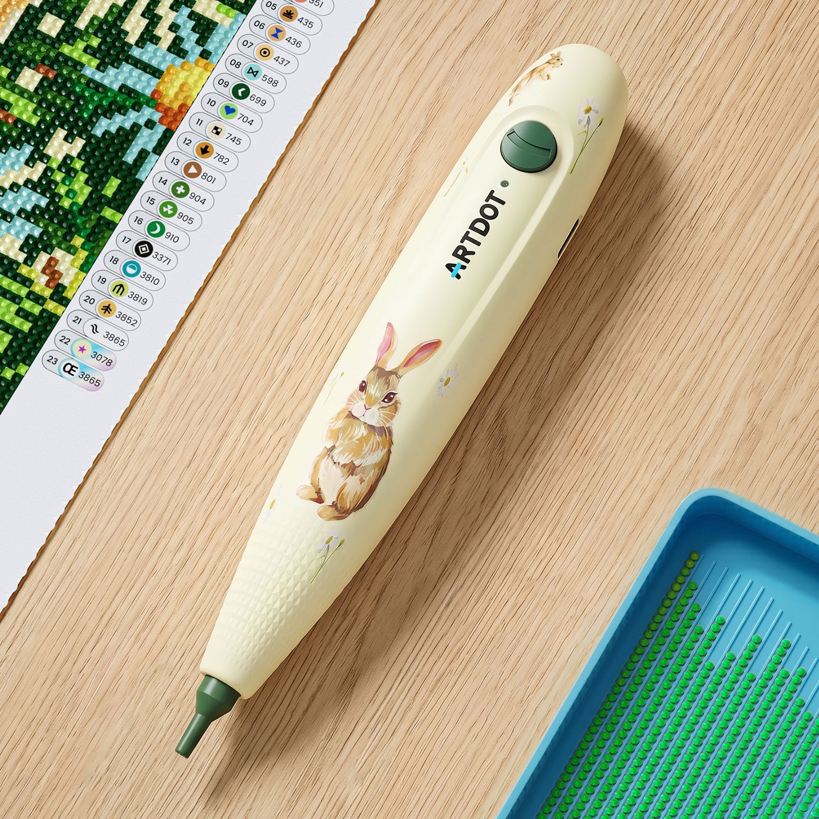 ARTDOT Diamond Painting Tool Kit Electric Vacuum Pen Headband Magnifying Glasses