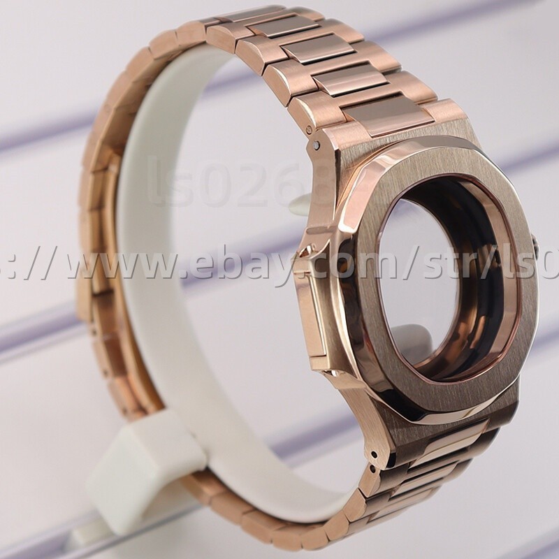 39.5mm Rose Gold Watch Cases 904 Strap Sapphire Glass For NH35 36 Movement