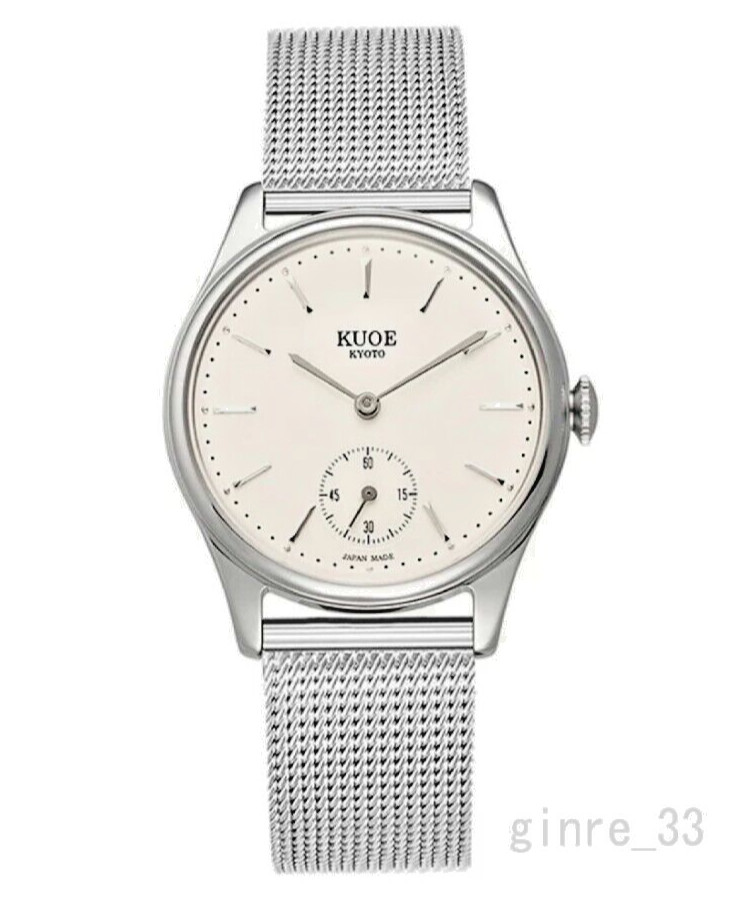 KUOE OLD SMITH 90-001 Silver hands with Stainless mesh strap Unisex NEW