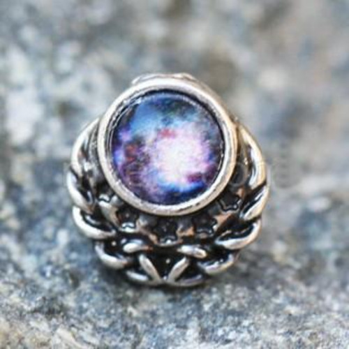 316L Stainless Steel Galaxy Charm Cartilage Earring