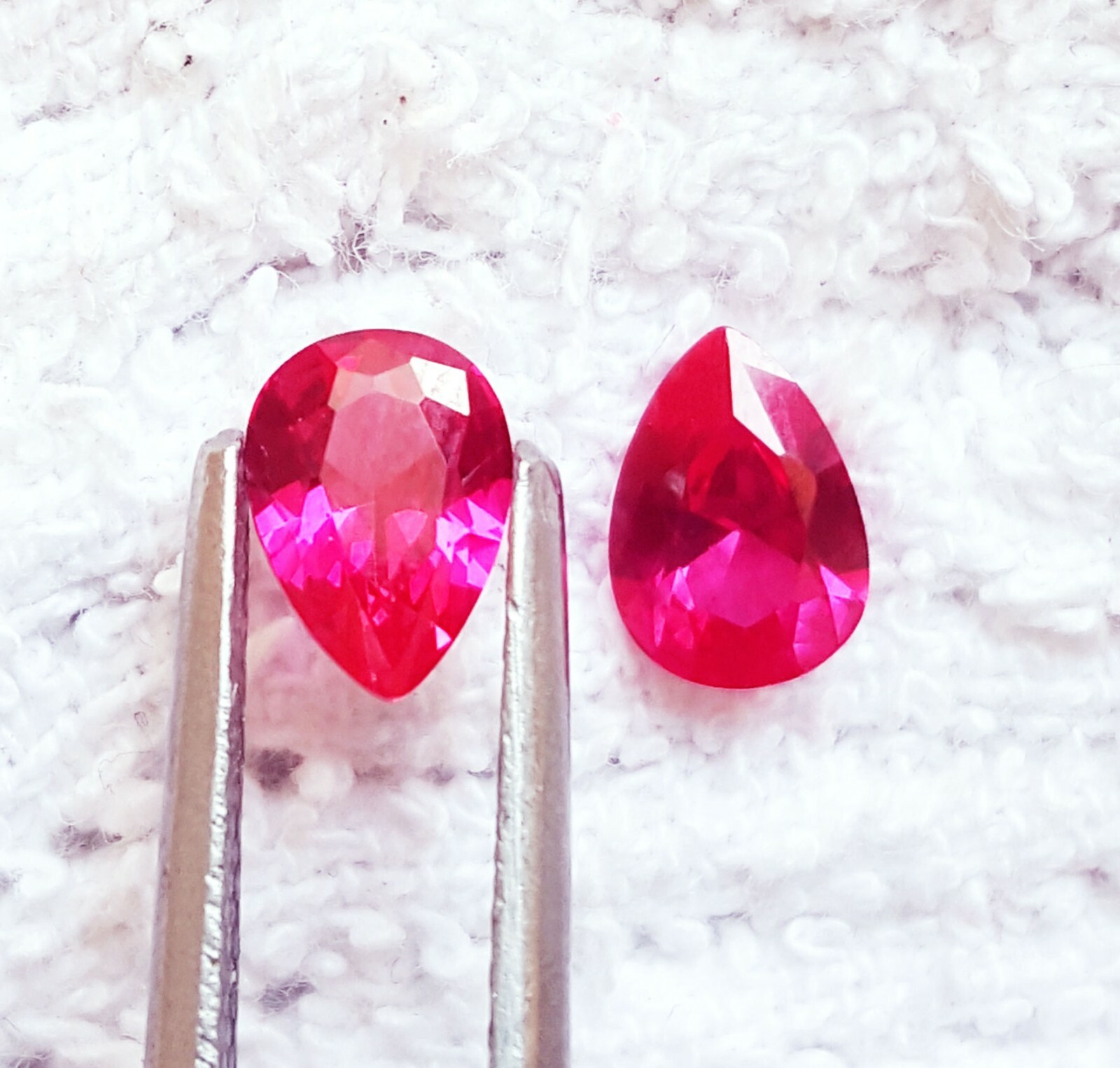 MM Size Natural Red Ruby Pair Certified Loose Gemstone With Free Gift RR34
