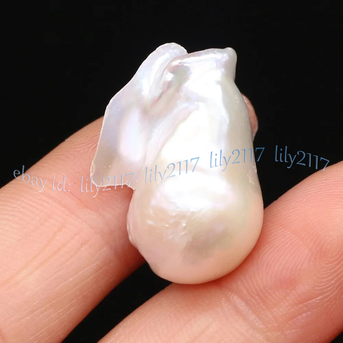 1 pc No Hole 15-30mm Natural Freshwater Baroque Keshi Pearl Loose Beads DIY