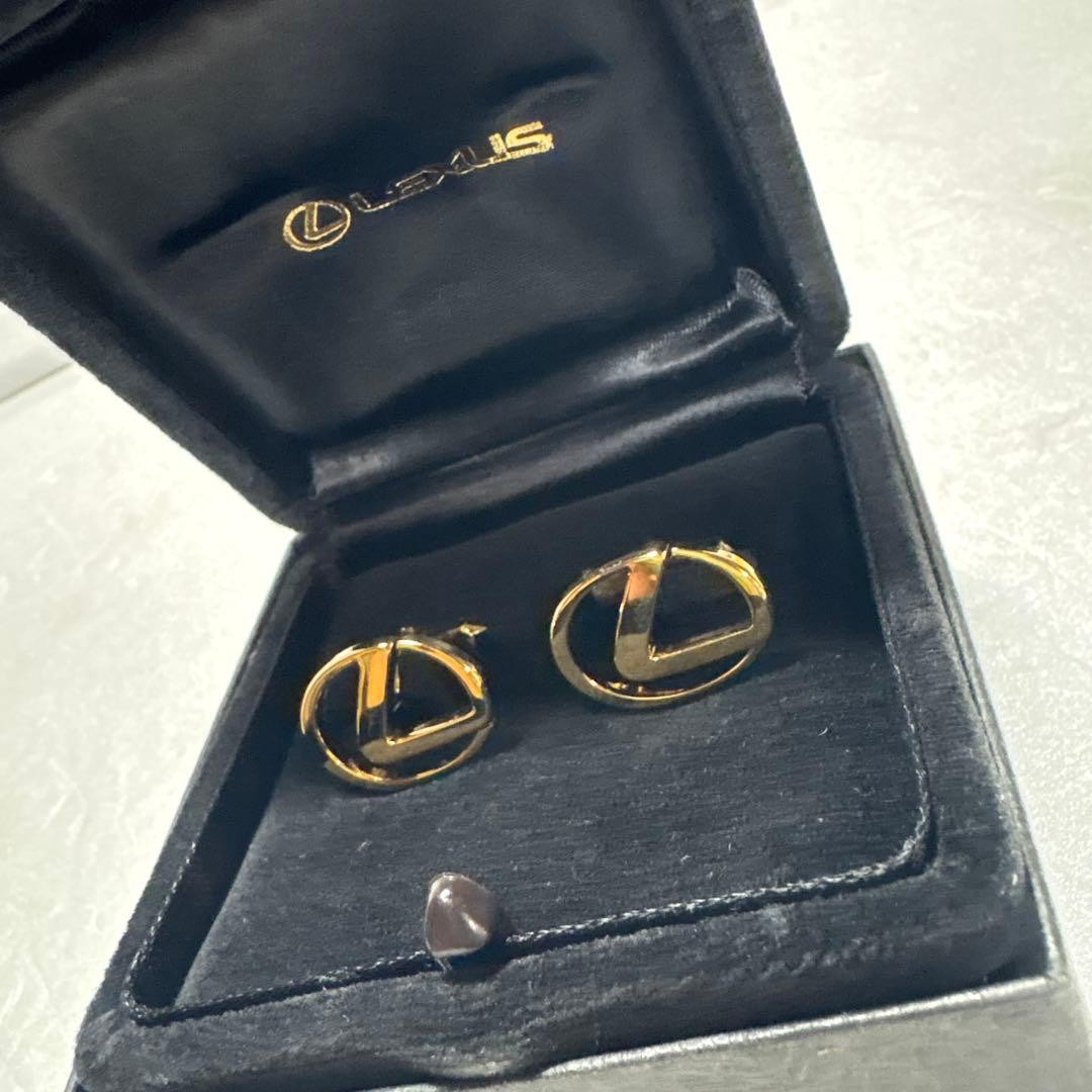 LEXUS cufflinks Gold silver 925 men’s accessories vintage unused