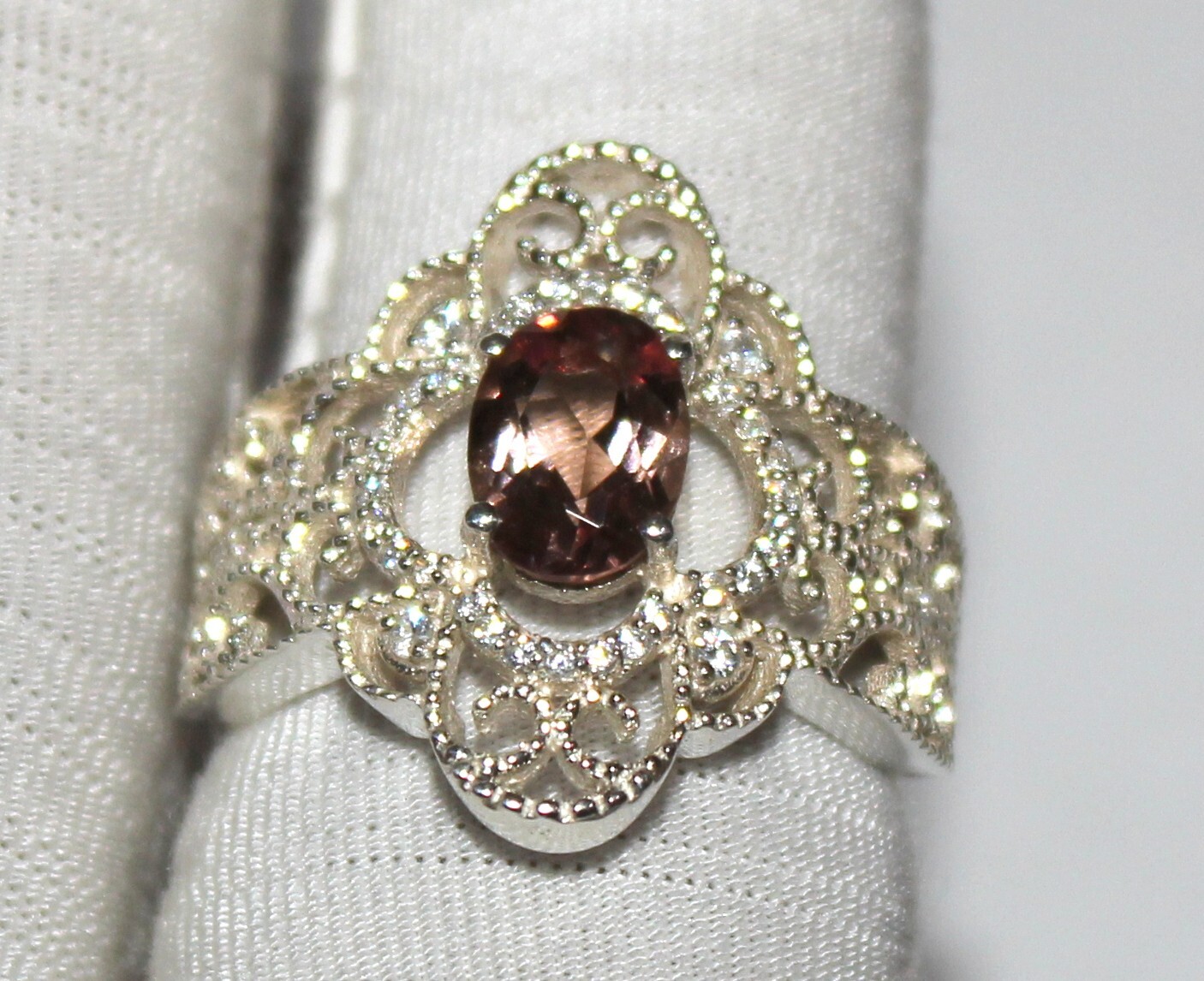 Genuinely Color Change Russian Zultanite 925 Silver Oval Ring, Alexandrite Ring