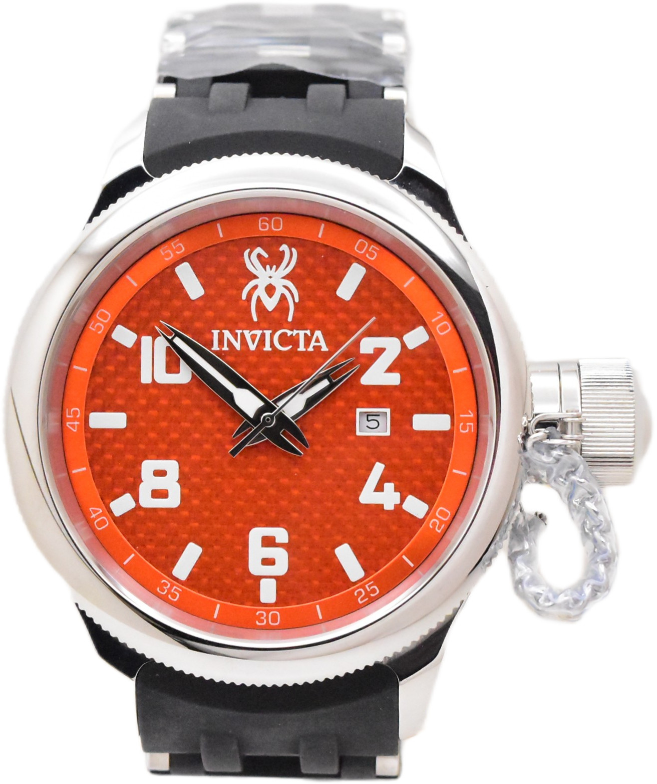 Invicta Russian Diver Sea Spider Men’s 52mm Orange Dial Swiss Quartz Watch 36978