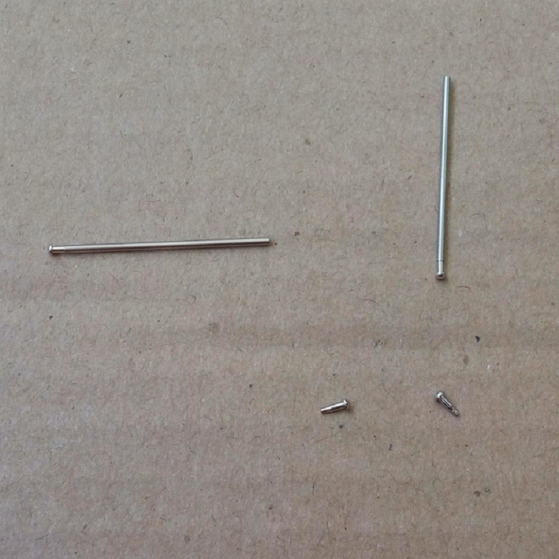 1.0mm Thick 8mm-26mm Tube Friction Pin Spring Bar for Watch Band Clasp Buckle C