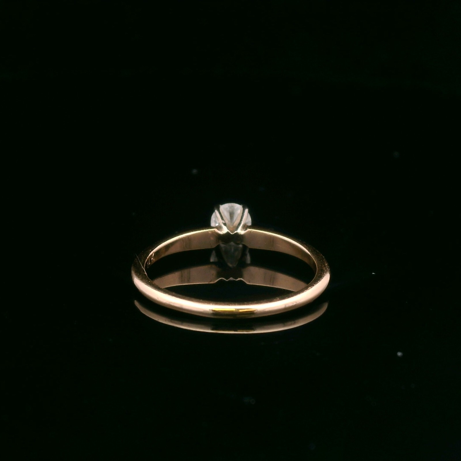 14KT Yellow Gold 0.38ct Diamond Ring – Size 6.75 – 1.95g