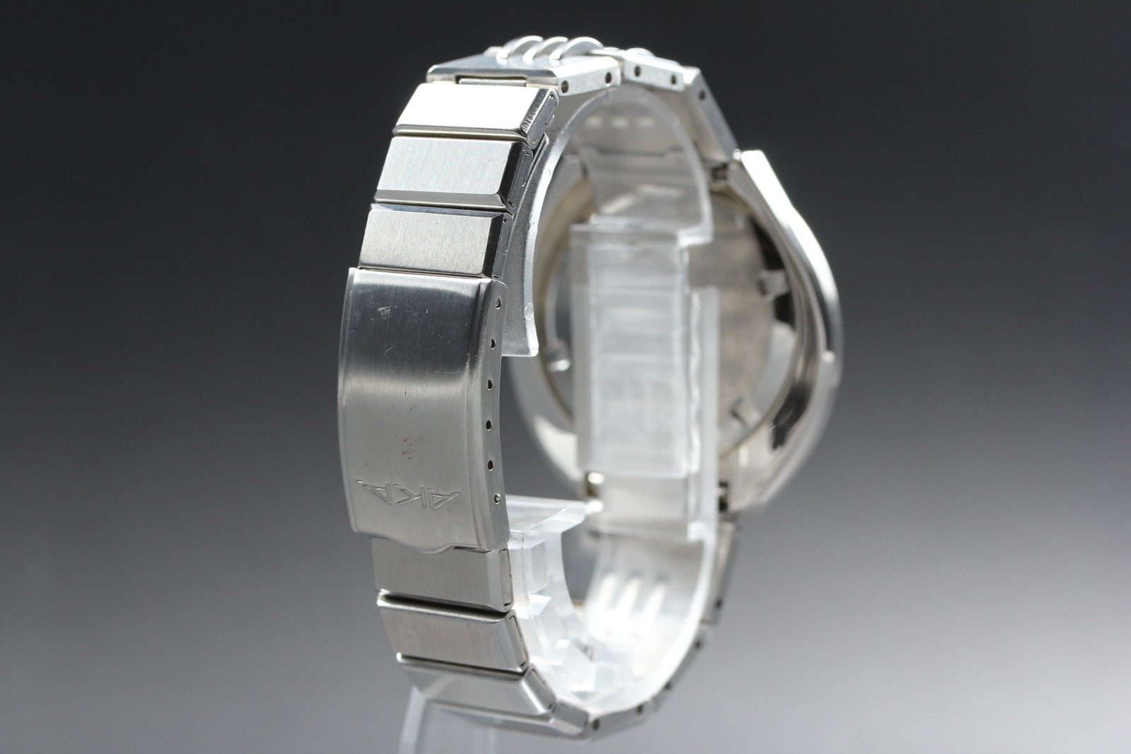 [Near MINT] Seiko Alba AKA V707-0A10 41mm Blue Qz Mens Watch Vintage 1987 JAPAN
