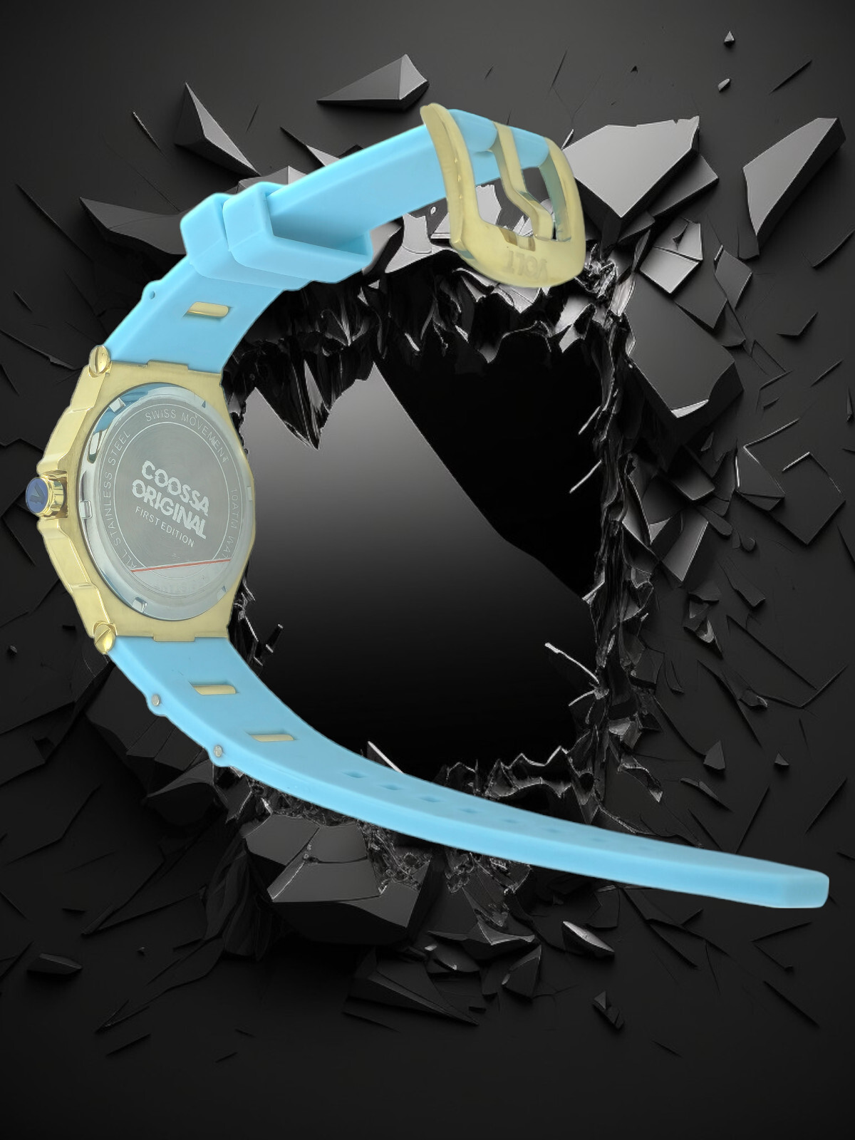 Coossa Original Women’s Watch 36.5MM Case Swiss Movt 100M WR Mother Of Pear Dial