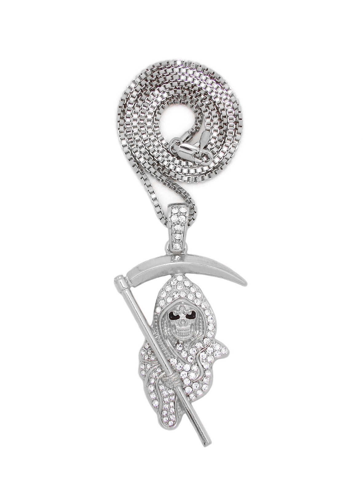 Grim Reaper The Lord of Death Pendant 18 to 27 inches Chain Necklace XZ437