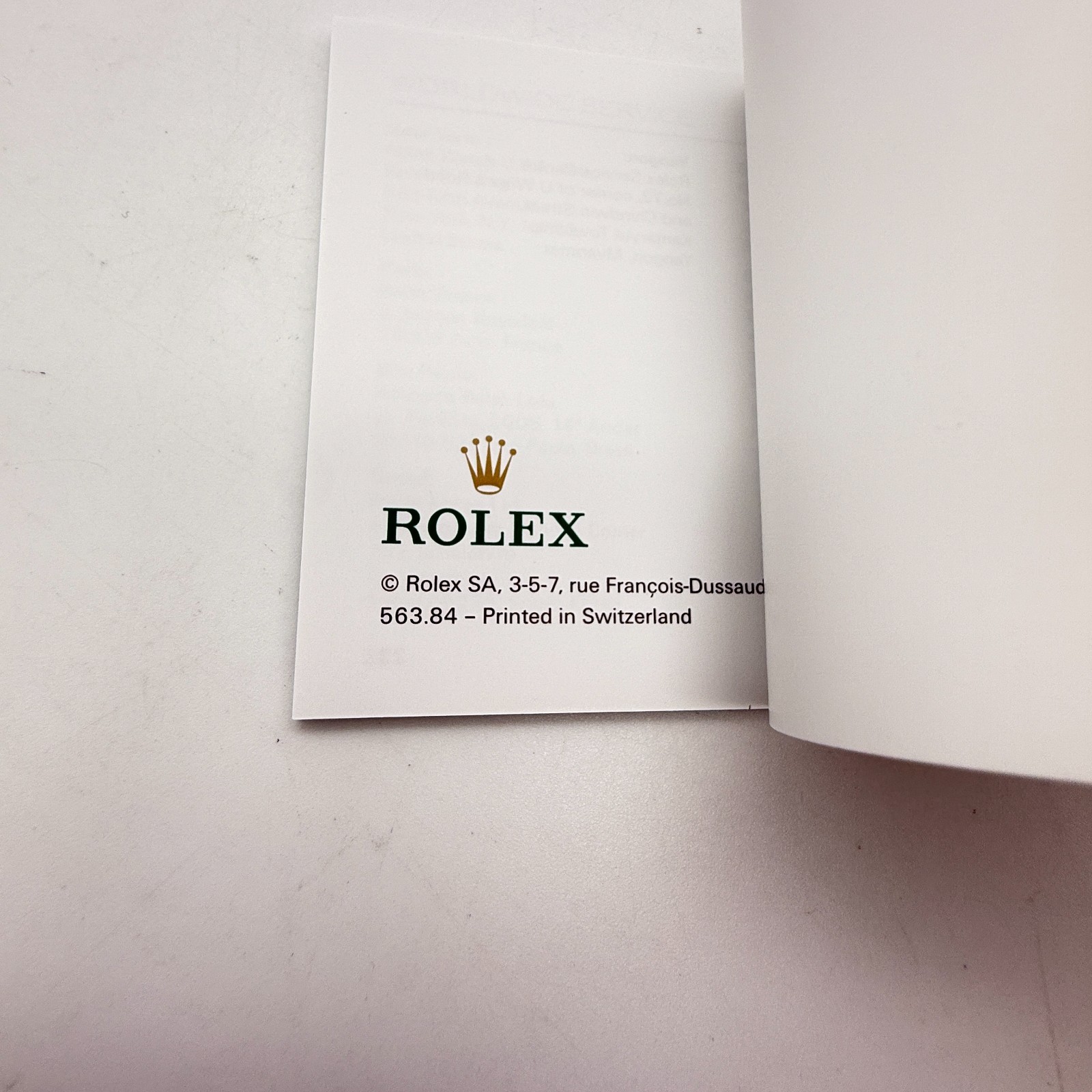 Rolex Watch Box 39139.04 Sea Dweller Booklet Card holder Tag Manuel Genuine