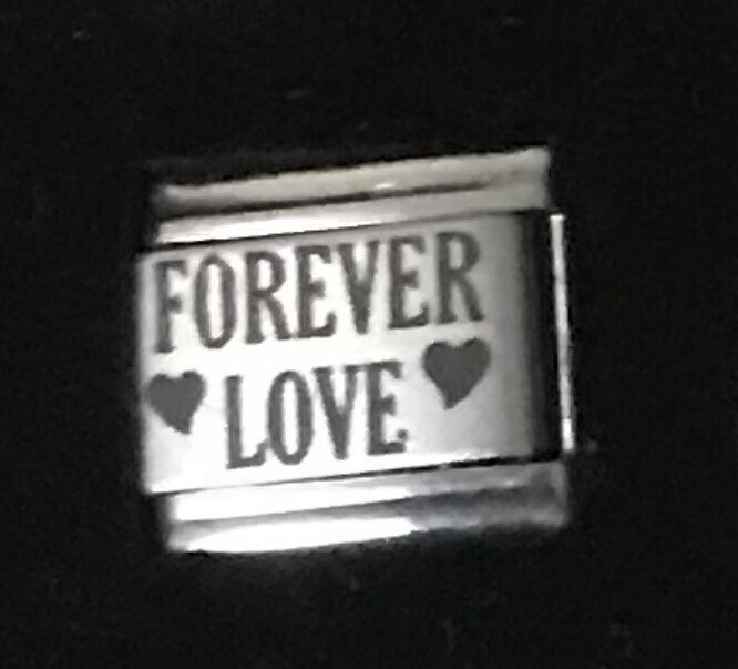 Forever Love Laser WHOLESALE ITALIAN CHARM Link 9MM K2022BG10