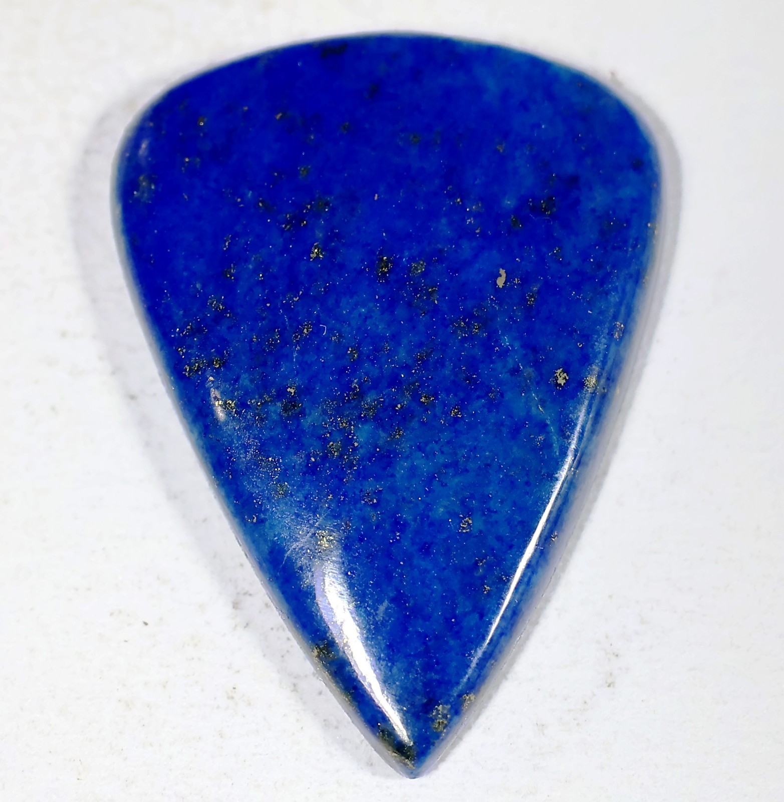 23 Ct 4X21X28 mm Natural Blue Lapis Lazuli Pear Cabochon Gemstone KM-605