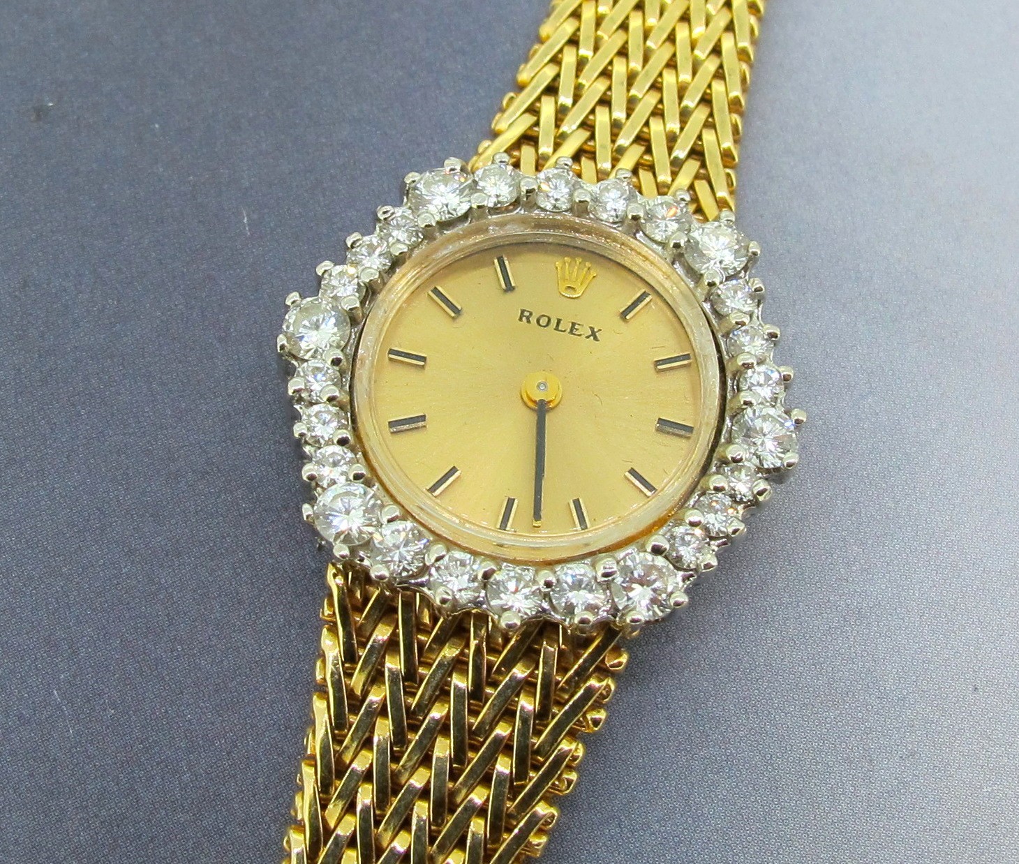 Vintage Rolex Ref# 8399 14k Yellow Gold Wind Up Ladies Watch 15 mm