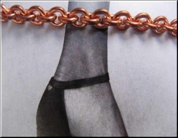 Solid Copper Anklet CA733G – 3/16 of an inch wide – Available in 8 to 11 inches