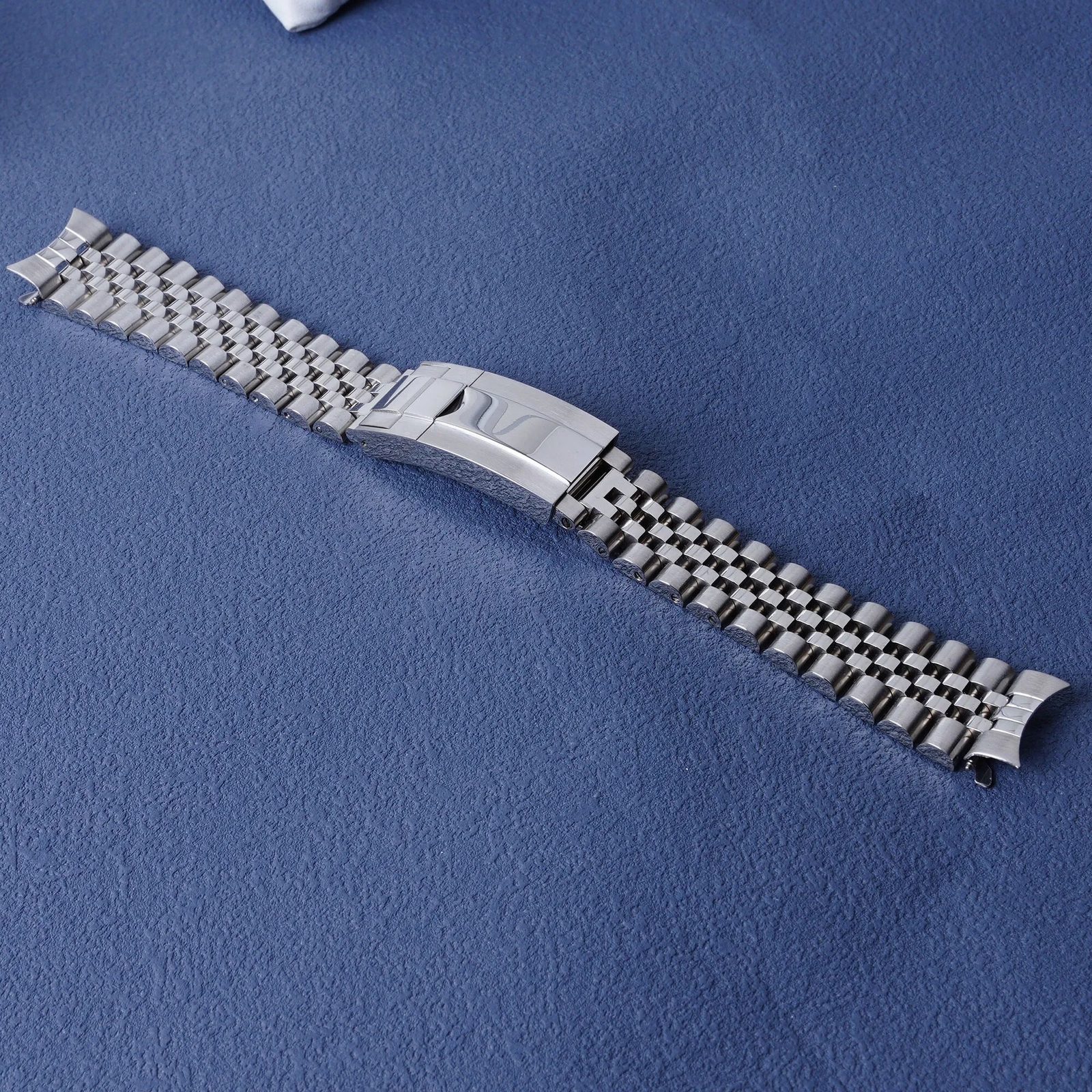 For Seiko 5 SNK361 18mm Jubilee WatchBand Bracelet With Oyster Deployment Clasp