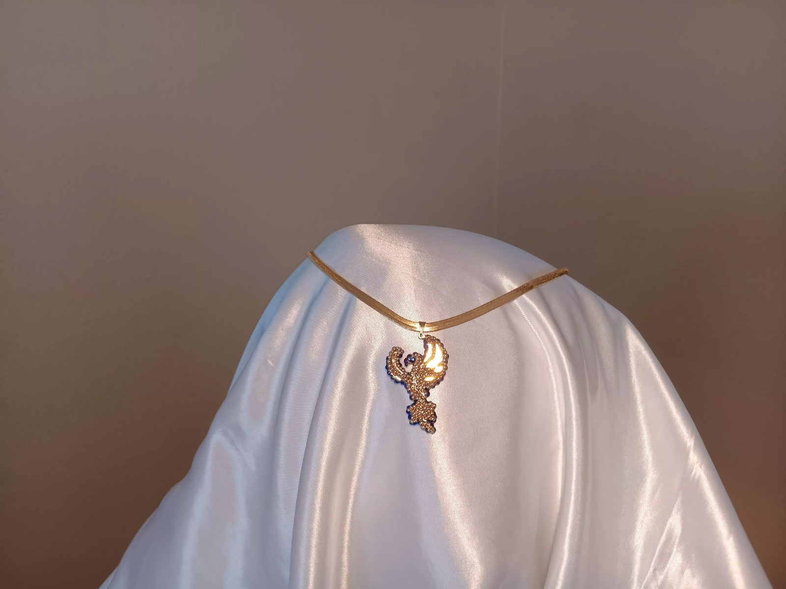 Crystal Phoenix Necklace – Dual Ice & Fire Bird Jewelry – Phoenix Set Gift