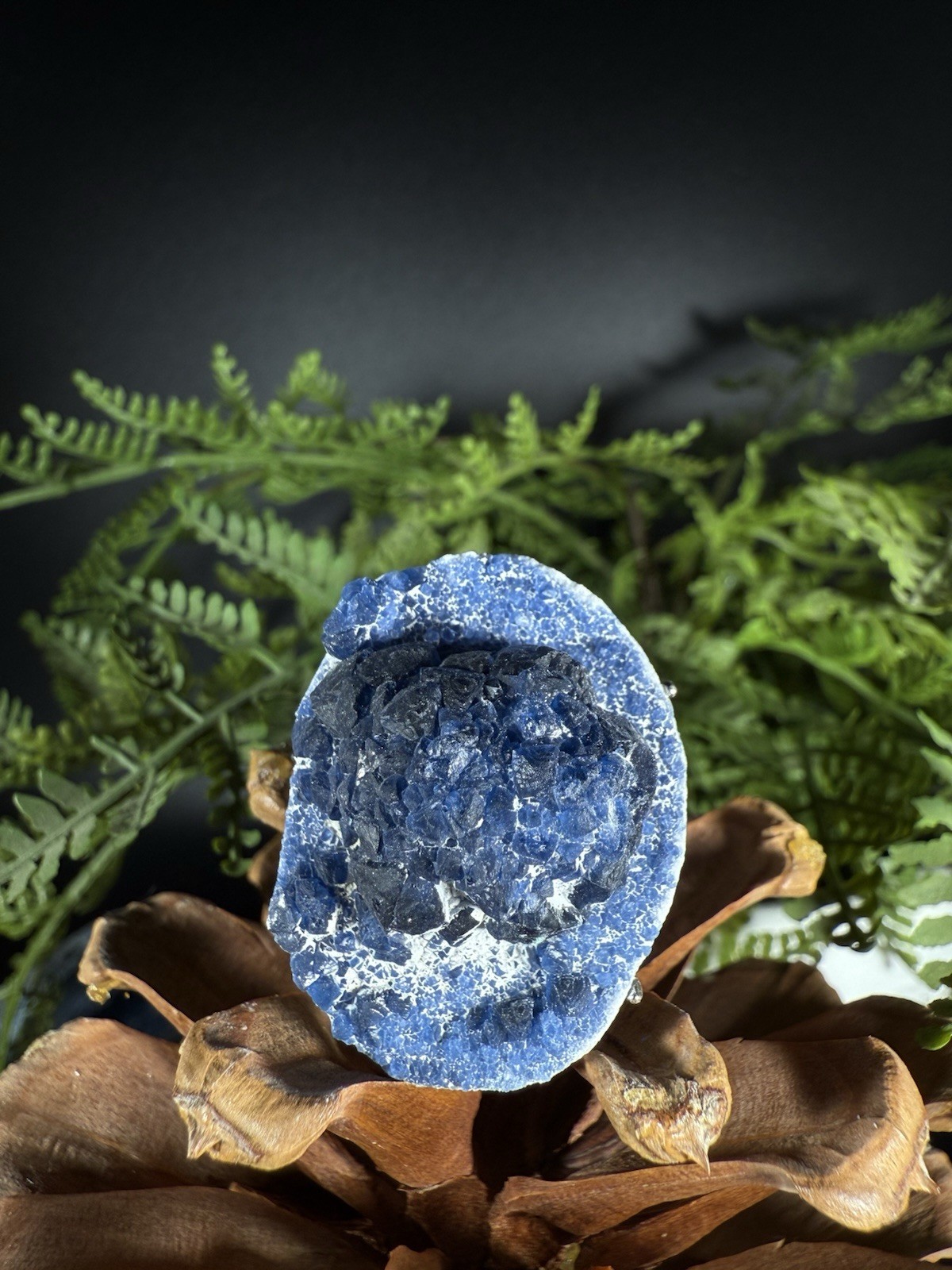 Blue Fluorite Ring Jewelry, Unique handmade crystal ring,Adjustable 925 Silver