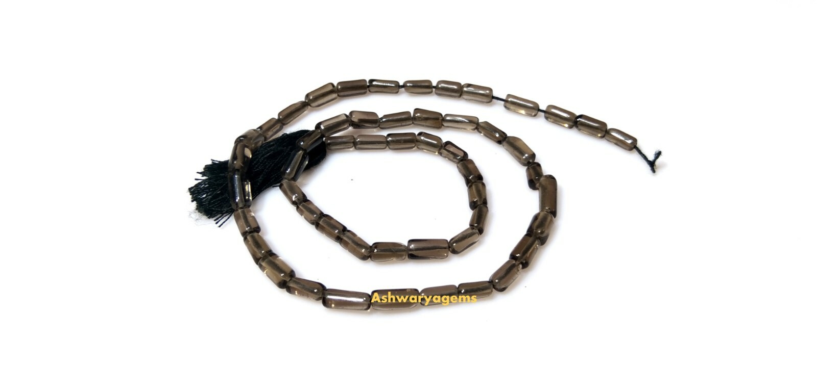 Smoky Quartz Tube 4×6-4x8mm Smooth Loose Gemstone Beads 14″Inch 1 Strand AG
