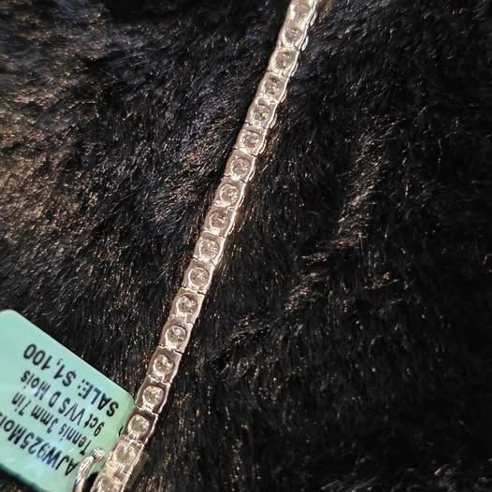 9.0CTW VVSD Moissanite 3MM 7″ Tennis Bracelet in .925 Sterling Silver
