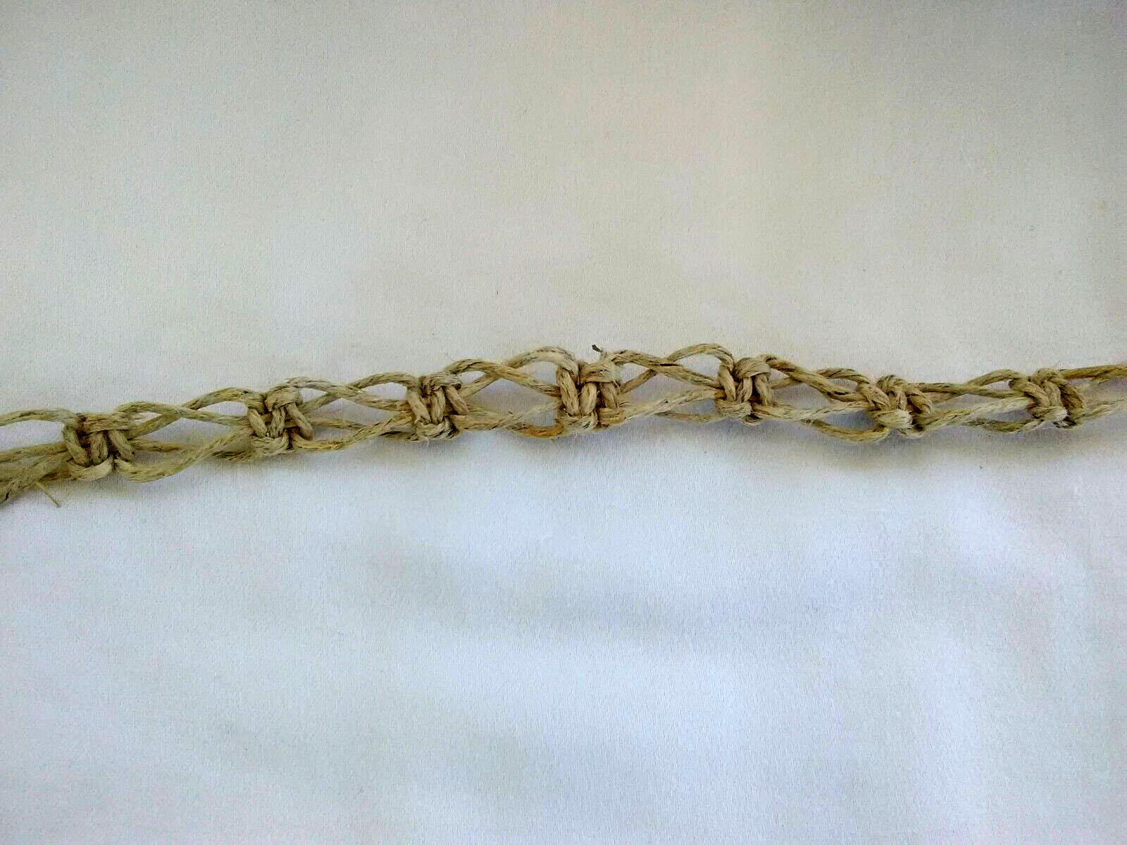 HEMP SURFER BOHO NECKLACE 19″ Unisex Macrame Hippie US Seller New