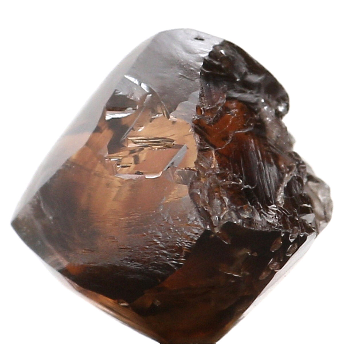2.56 Ct Natural Loose Rough Shape Diamond 6.80 MM Brown Color Diamond QLB6307