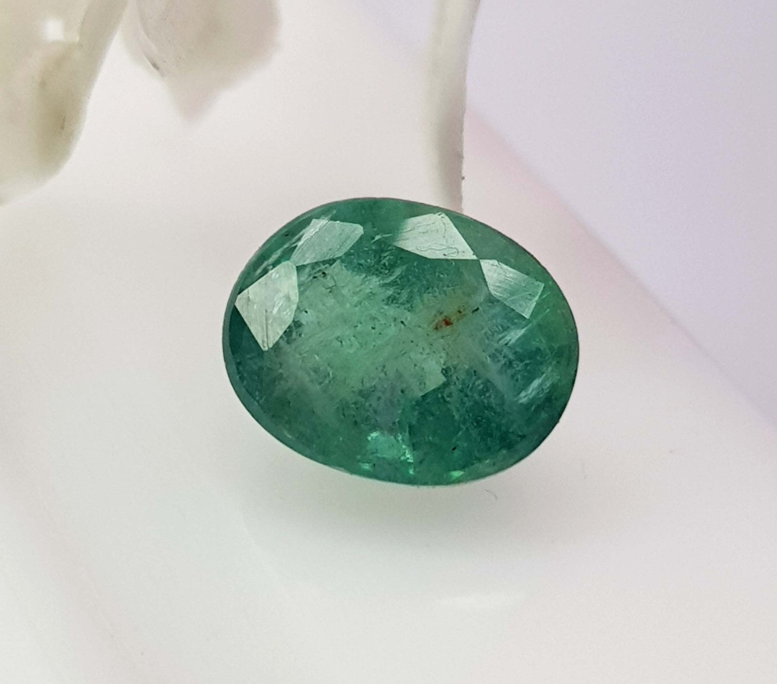 1.89 Ct Natural Emerald Oval Cut Rich Green Zambian Mines Top Quality Gemstone