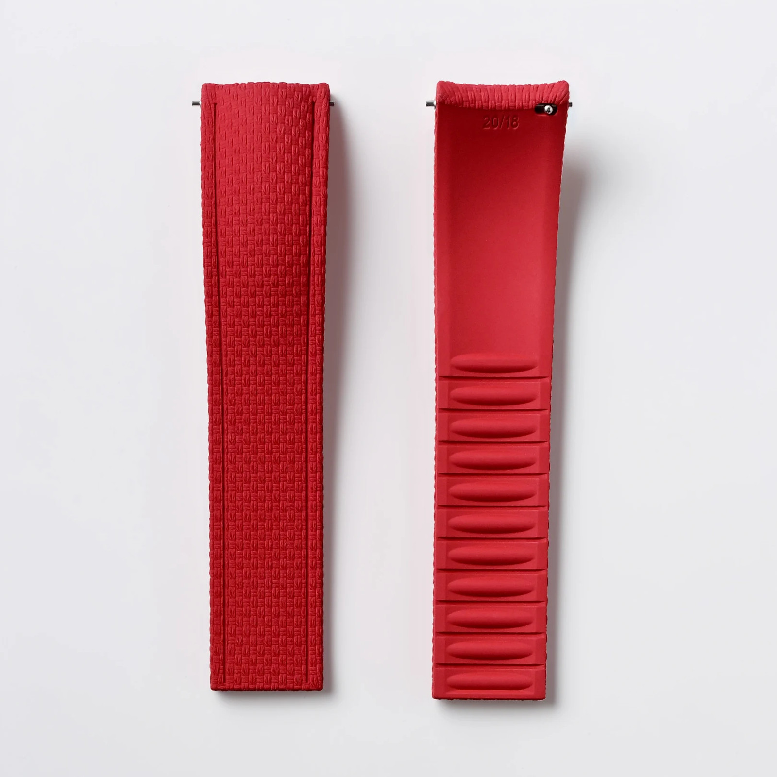 LATEST STYLE CTS FKM Rubber Strap 18/19/20/21/22/24Mm Curved End Snap Deployant