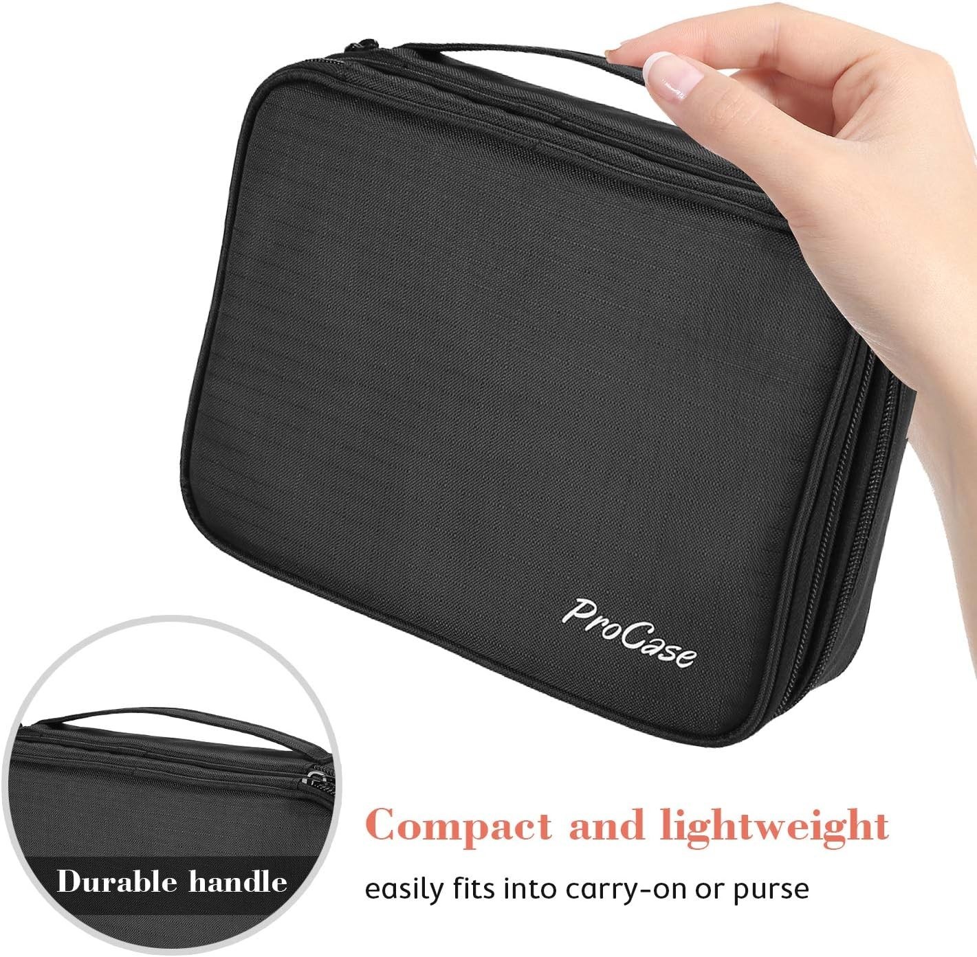 Travel Jewelry Case Organizer Bag, Soft Padded Jewelry Carrying Pouch Portabl…