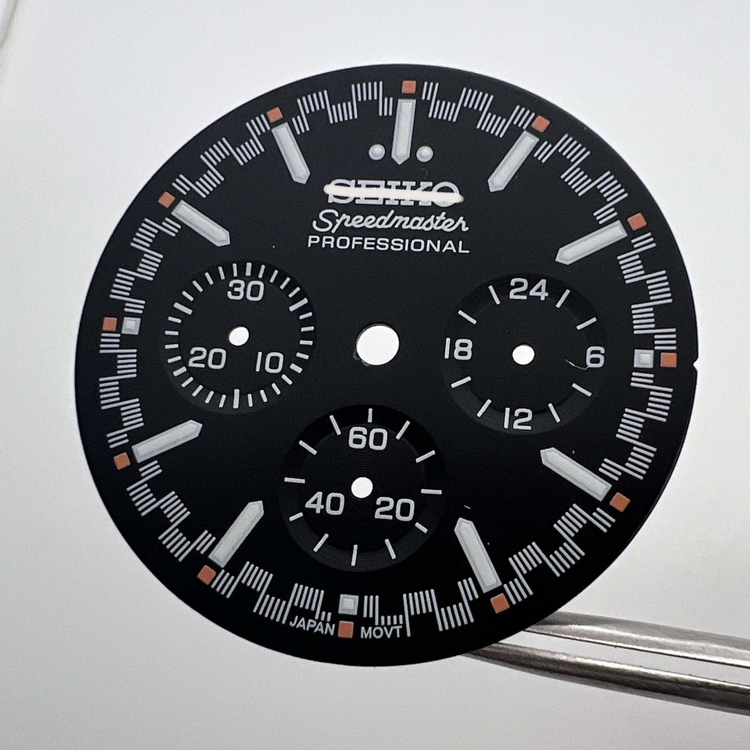 32.5MM Colorful Multi-functional Watch Dial Green Luminous for VK63 Movement