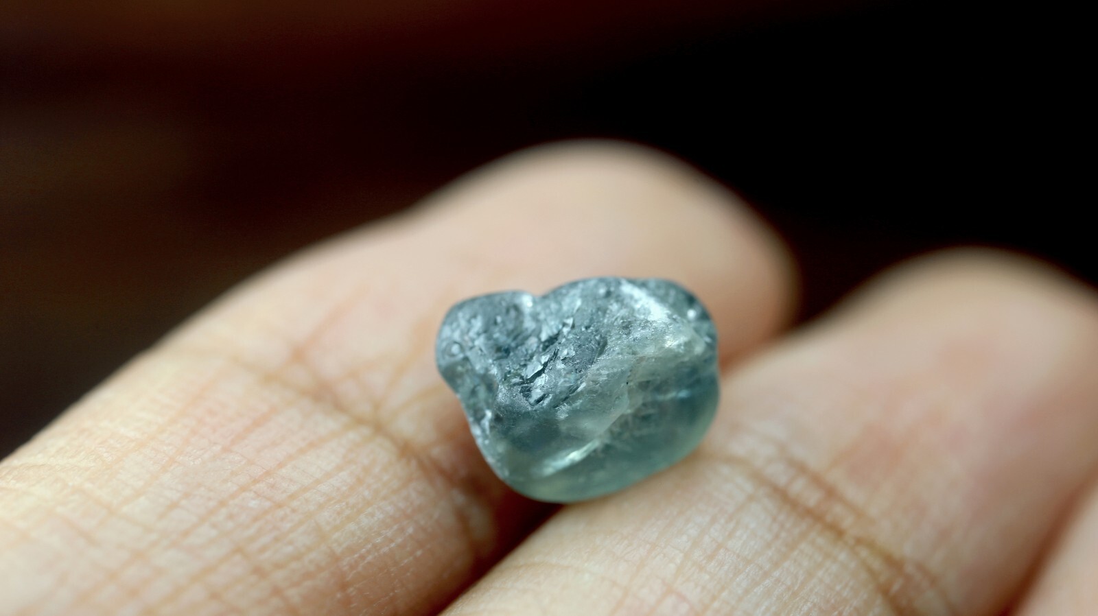 Impressive Certified 3.93ct Natural Teal Sapphire Australian Rough 9.2×6.9mm